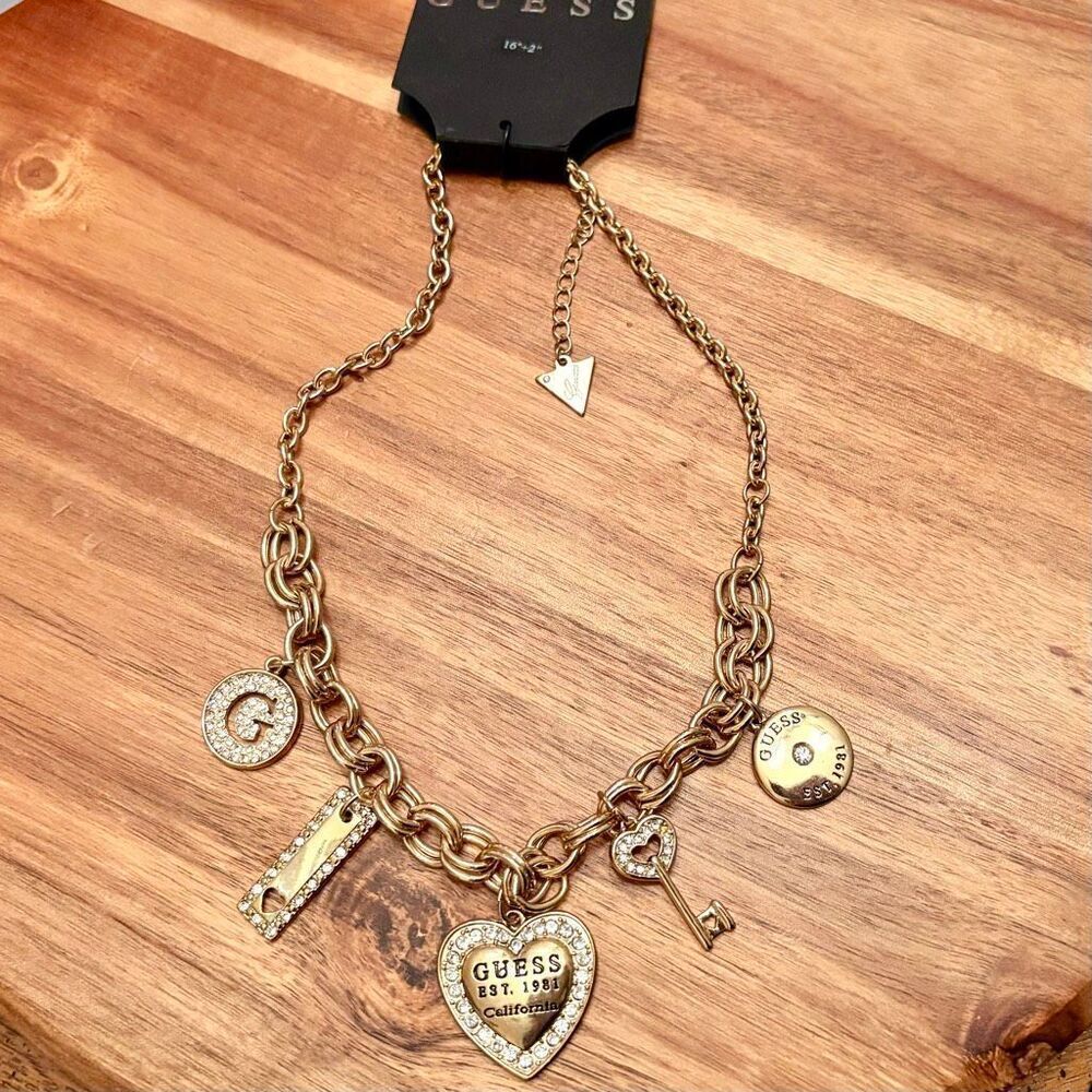 Guess | Charm Necklace | 16” Adjustable